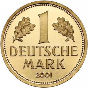 Niemcy, 1 marka w złocie 2001 J, Hamburg