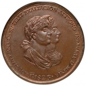 Meksyk, Cesarstwo, Medal Rada Stanu 1823 - wyśmienity