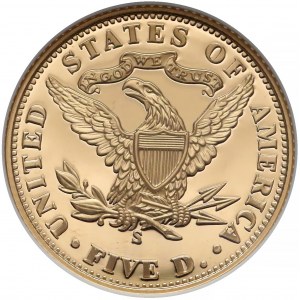 USA, 5 dolarów 2006-S, San Francisco - stulecie mennicy