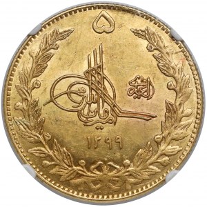 Afganistan, Amanullah, 5 amani SH1299 (1920) - b. ładne