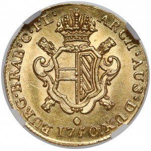 Austrian Netherlands, Maria Theresa, gold Souverain d'Or 1750, Antwerp