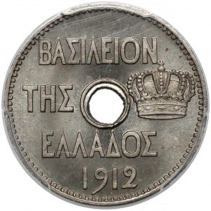 Greece, George I, PATTERN 5 Lepta 1912