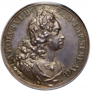 Austria, Medal Traktatu w Požarevacu 1718 - b. rzadki