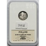 Próba NIKIEL 20.000 złotych 1991 Jan Paweł II - ołtarz