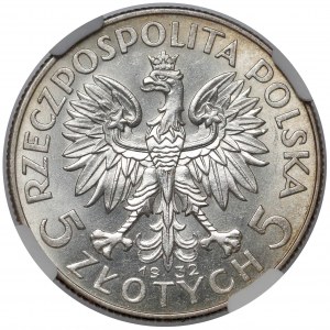 Głowa Kobiety 5 złotych 1932 bz, Londyn