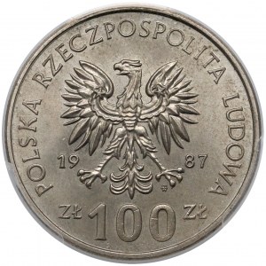 Próba MIEDZIONIKIEL 100 złotych 1987 Kazimierz III Wielki