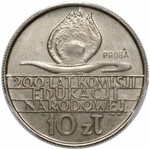 Próba MIEDZIONIKIEL 10 złotych 1973, 200 lat KEN - PRÓBA w górę - rzadkość