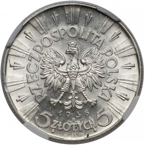 Piłsudski 5 złotych 1938