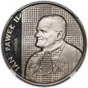Próba NIKIEL 5.000 złotych 1989 Jan Paweł II - na kratce