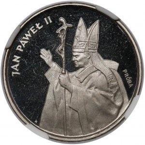 Próba NIKIEL 2.000 złotych 1987 Jan Paweł II - z krzyżem