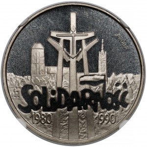 Próba NIKIEL 200.000 złotych 1990 Solidarność