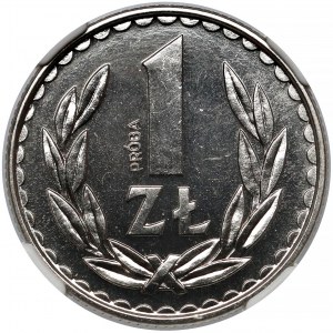 Próba NIKIEL 1 złoty 1986