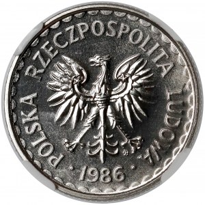 Próba NIKIEL 1 złoty 1986