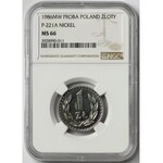 Próba NIKIEL 1 złoty 1986