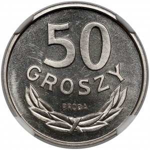 Próba NIKIEL 50 groszy 1986
