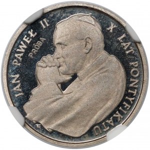 Próba NIKIEL 1.000 złotych 1988 Jan Paweł II - X lat pontyfikatu