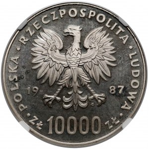 Próba NIKIEL 10.000 złotych 1987 Jan Paweł II