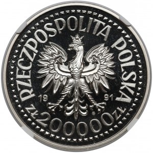 Próba NIKIEL 200.000 złotych 1991 Jan Paweł II - ołtarz