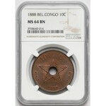 Kongo belgijskie, 10 centimes 1888