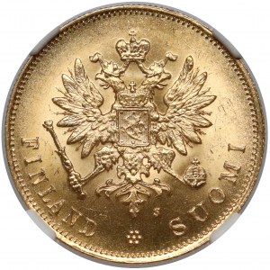 Finlandia / Rosja, Aleksander III, 10 markkaa 1882 - mennicze