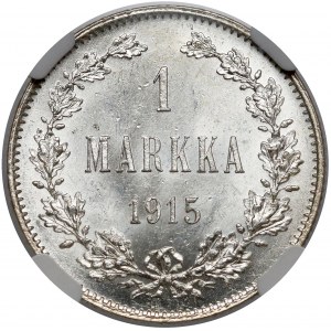 Finland / Russia, Nicholas II, 1 Markka 1915