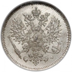 Finlandia / Rosja, Mikołaj II, 25 penniä 1916