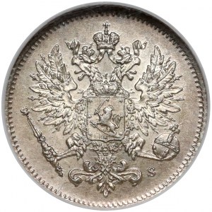 Finlandia / Rosja, Mikołaj II, 25 penniä 1915