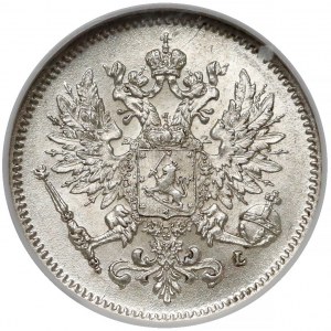 Finlandia / Rosja, Mikołaj II, 25 penniä 1909