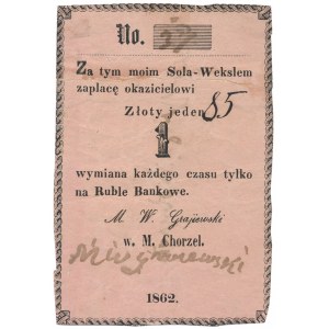 Chorzel, M. W. Grajewski, 1 złoty 1862