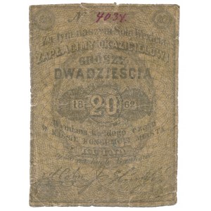 Kutno, Dzierżawcy Konsumpcjo C.&C., 20 groszy 1862