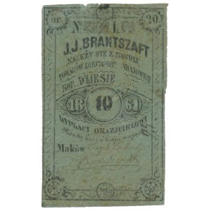 Maków, J. J. Brantszaft, 10 kopiejek 1861