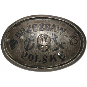 Broszka Żałoby Narodowej po Powstaniu Styczniowym(?) - Boże Zbaw Polskę