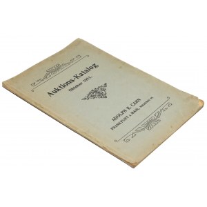 Adolph Cahn, Auktions Katalog 1911