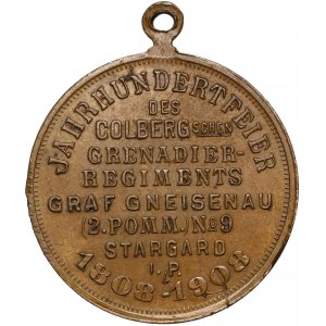 Stargard, Medal na 100-lecie Kołobrzeskiego Pułku Grenadierów 1808-1908