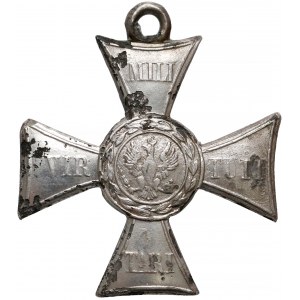 Polski Znak Honorowy 1831 - rosyjska odznaka za Powstanie Listopadowe - cynk srebrzony