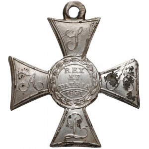 Polski Znak Honorowy 1831 - rosyjska odznaka za Powstanie Listopadowe - cynk srebrzony