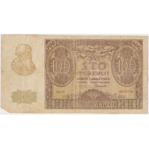 100 złotych 1940 - z podpisem T. Komorowskiego ps. Bór 
