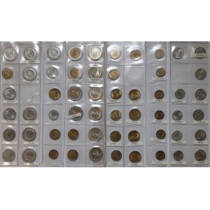Zestaw monet III RP, w tym 3x 2zł 1994 (57szt)