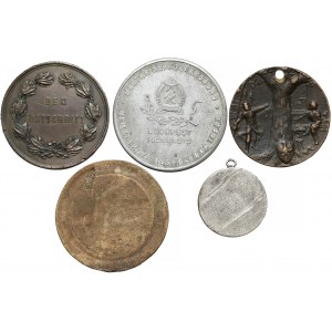 Zestaw medali różnych 1887-1990 (5szt)