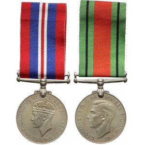 Wielka Brytania, War medal i Defence Medal (2szt)