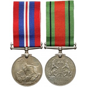 Wielka Brytania, War medal i Defence Medal (2szt)