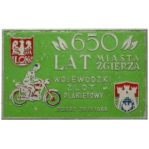 Plakieta Ligii Obrony Kraju, Wojewódzki Zlot Plakietowy Zgierz 1968 r.