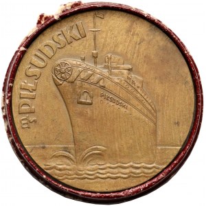 Medal I. podróż statku M/S Piłsudski 1935 - Gdynia - Nowy York