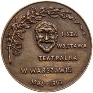 Medal (DUŻY) Wystawa Teatralna w Warszawie 1903 - RZADKI