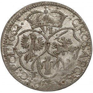 Jan II Kazimierz, Szóstak Bydgoszcz 1662 TT - V typ autorski - RZADKI 