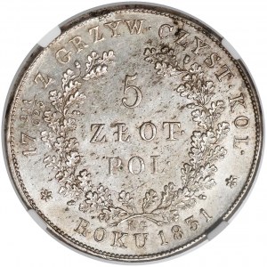 Powstanie Listopadowe, 5 złotych 1831 KG