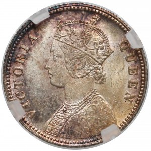 British India, Victoria, 1/4 Rupee 1862