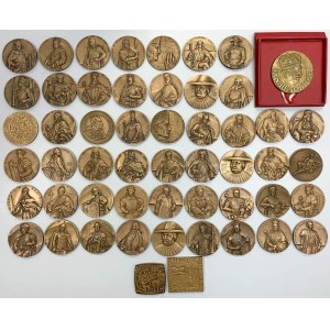 Medale, Koszalińska seria królewska i dodatki - brąz (53szt)