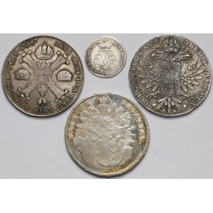 Austria / Germany, Set of 3 Thaler & 1 Token (4pcs)