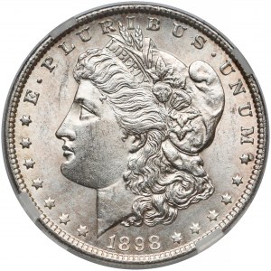 USA, 1 dolar 1898 - Morgan Dollar - GENI MS61